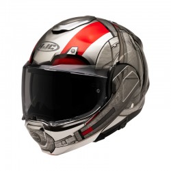 KASK MOTOCYKLOWY HJC F100 ANT-MAN MARVEL SILVER RED XS