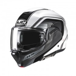KASK MOTOCYKLOWY HJC F100 REFF GREY WHITE XS