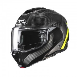 KASK MOTOCYKLOWY HJC F100 CARBON STAN BLACK YELLOW XS