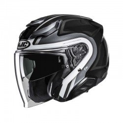 KASK MOTOCYKLOWY HJC F31 BASK BLACK WHITE XS