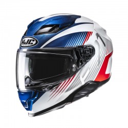 KASK MOTOCYKLOWY HJC F71 CATOS BLUE WHITE XS
