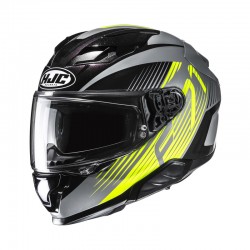 KASK MOTOCYKLOWY HJC F71 CATOS BLACK YELLOW XS