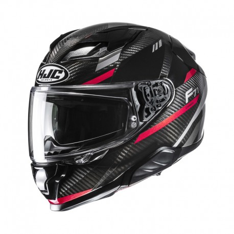 KASK MOTOCYKLOWY HJC F71 CARBON ESIRA BLACK RED XS