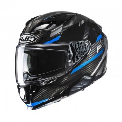 KASK MOTOCYKLOWY HJC F71 CARBON ESIRA BLACK BLUE XS