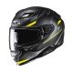 KASK MOTOCYKLOWY HJC F71 CARBON ESIRA BLACK YELLOW XS