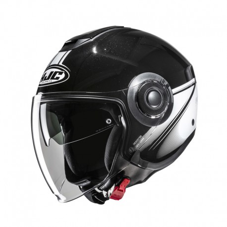 KASK MOTOCYKLOWY HJC I40N VISION BLACK WHITE XS