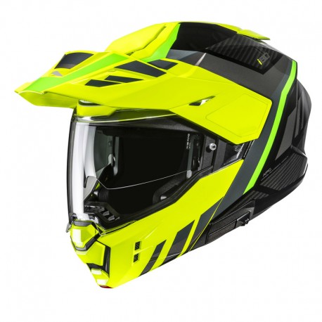 KASK MOTOCYKLOWY HJC I80 IMES YELLOW BLACK XS
