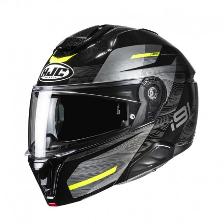 KASK MOTOCYKLOWY HJC I91 DUSK BLACK YELLOW XS