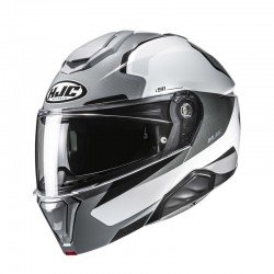 KASK MOTOCYKLOWY HJC I91 FELIO GREY WHITE XS