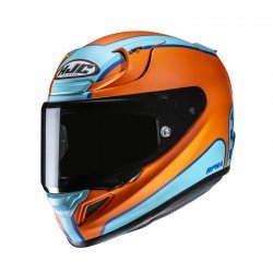 KASK MOTOCYKLOWY HJC RPHA12 RESPON ORANGE BLUE XS