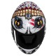 KASK MOTOCYKLOWY HJC RPHA12 SKULLY WHITE RED XXS