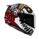 KASK MOTOCYKLOWY HJC RPHA12 SKULLY WHITE RED XXS