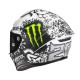 KASK MOTOCYKLOWY HJC RPHA1 V2 CARBON QUARTARARO SNOW DIABLO REPLICA BLACK WHITE XXS