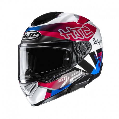 KASK MOTOCYKLOWY HJC RPHA72 GOLDY WHITE RED XS
