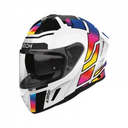 KASK MOTOCYKLOWY AIROH SPARK 2 LIVELY RAINBOW GLOSS XS