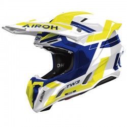 KASK MOTOCYKLOWY AIROH TWIST 3 DYNASTY BLUE YELLOW GLOSS XS