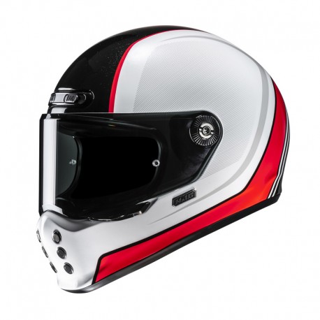 KASK MOTOCYKLOWY HJC V10 HODU WHITE BLACK XS