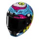 KASK MOTOCYKLOWY HJC V10 SQUEEZE BLUE PINK XS