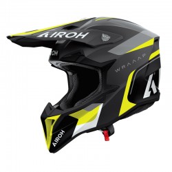 KASK MOTOCYKLOWY AIROH WRAAAP CONQUER YELLOW MATT XXS