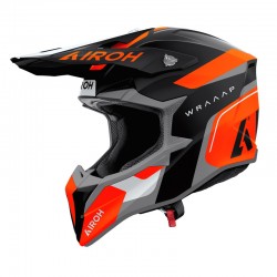 KASK MOTOCYKLOWY AIROH WRAAAP CONQUER ORANGE MATT XXS