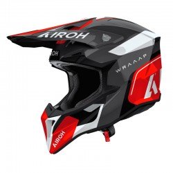 KASK MOTOCYKLOWY AIROH WRAAAP CONQUER RED GLOSS XXS