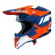 KASK MOTOCYKLOWY AIROH WRAAAP VISION ORANGE BLUE GLOSS XXS