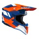 KASK MOTOCYKLOWY AIROH WRAAAP VISION ORANGE BLUE GLOSS XXS