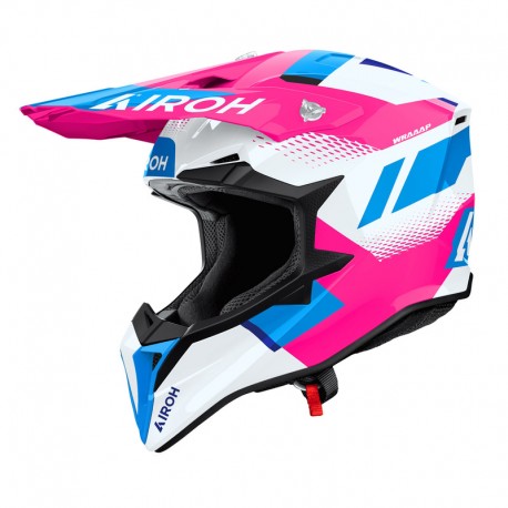 KASK MOTOCYKLOWY AIROH WRAAAP VISION PINK GLOSS XS