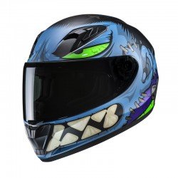 KASK MOTOCYKLOWY JUNIOR HJC Y10 FRANK BLUE RED YS