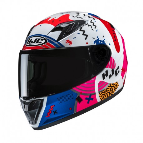 KASK MOTOCYKLOWY JUNIOR HJC Y10 MIKA BLUE WHITE YS