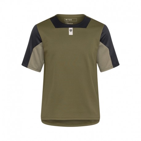 KOSZULKA ROWEROWA FOX JUNIOR DEFEND OLIVE GREEN YL