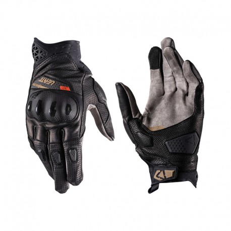 RĘKAWICE MOTOCYKLOWE LEATT ADV X-FLOW 8.5 STEALTH SHORT BLACK GREY 3XL