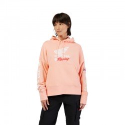 BLUZA Z KAPTUREM FOX LADY X HONDA OVERSIZED PO FLEECE PALE PINK XS