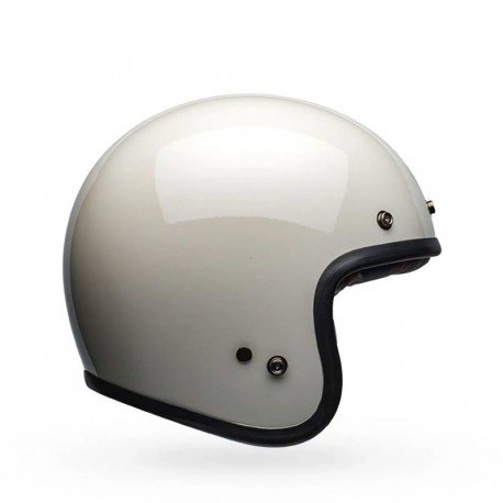 KASK MOTOCYKLOWY BELL CUSTOM 500 SOLID VINTAGE WHITE S
