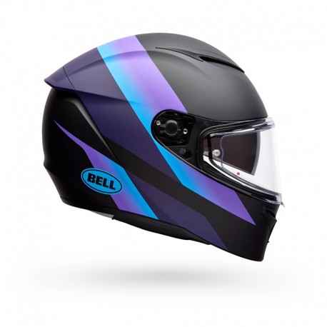 KASK MOTOCYKLOWY BELL LITHIUM PASSION MATTE BLACK PURPLE XS