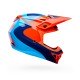 KASK MOTOCYKLOWY BELL MX-10 MIPS WAVE ORANGE BLUE S