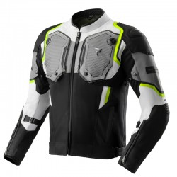 KURTKA MOTOCYKLOWA TEKSTYLNA REBELHORN BORG 2 BLACK GREY FLUO YELLOW XS