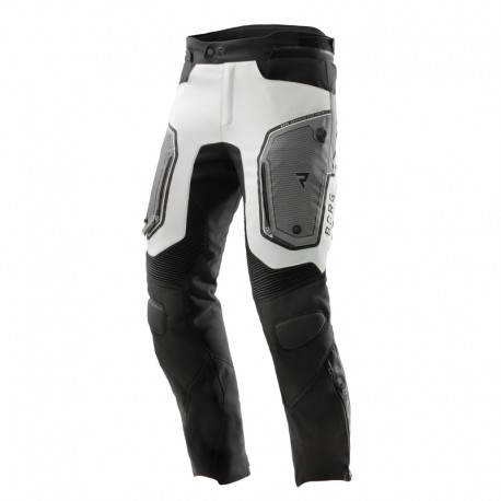 SPODNIE MOTOCYKLOWE TEKSTYLNE REBELHORN BORG 2 BLACK GREY 8XL