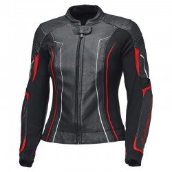 KURTKA MOTOCYKLOWA SKÓRZANA DAMSKA HELD DEBBIE 3 BLACK FLUO RED W34