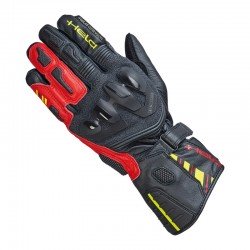 RĘKAWICE MOTOCYKLOWE HELD EVO-THRUX 3 BLACK WHITE RED 7