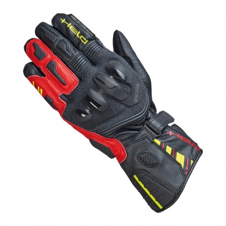 RĘKAWICE MOTOCYKLOWE HELD EVO-THRUX 3 BLACK WHITE RED 7