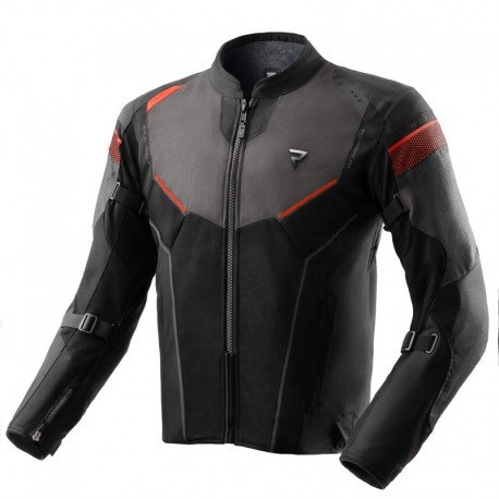 KURTKA MOTOCYKLOWA TEKSTYLNA REBELHORN HIFLOW 5 BLACK GREY RED XS