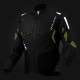 KURTKA MOTOCYKLOWA TEKSTYLNA REBELHORN HIKER 4 DARK GREY BLACK FLUO YELLOW XS