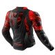 KURTKA MOTOCYKLOWA SKÓRZANA REBELHORN INFERNO BLACK FLUO RED 46