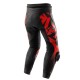 SPODNIE MOTOCYKLOWE SKÓRZANE REBELHORN INFERNO BLACK FLUO RED 46