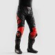SPODNIE MOTOCYKLOWE SKÓRZANE REBELHORN INFERNO BLACK FLUO RED 46