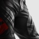 SPODNIE MOTOCYKLOWE SKÓRZANE REBELHORN INFERNO BLACK FLUO RED 46