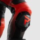 SPODNIE MOTOCYKLOWE SKÓRZANE REBELHORN INFERNO BLACK FLUO RED 46