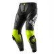 SPODNIE MOTOCYKLOWE SKÓRZANE REBELHORN INFERNO BLACK WHITE FLUO YELLOW 46