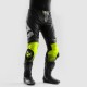 SPODNIE MOTOCYKLOWE SKÓRZANE REBELHORN INFERNO BLACK WHITE FLUO YELLOW 46